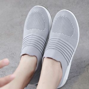 Black Shoes For Women On Sale Fly Woven Casual Sneakers Slip On Comfortable Rubber Sneakers For Lady Breathable Walking Doll Shoes Low Cut Korean Fashion Leisure Shoe