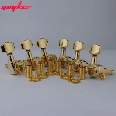 GUYKER 1 Set Chrome Locking Guitar Heads Tuners Gear Ratio 1:18 Made in Korea Six Colors