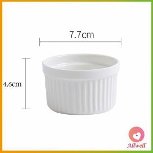 AW ถ้วยพุดดิ้ง สีสันแคนดี้ ชามเซรามิค  ทนต่ออุณหภูมิสูง ชามพุดดิ้ง Baking mold