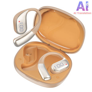 HTC NE39PLUS AI Translation Bluetooth Earbuds Wireless Earbuds with Digital Display HiFi Sound Open Ear Design Daily Waterproof