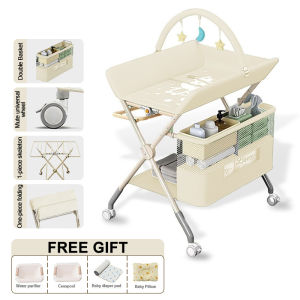 DULEPIG Foldable Multi-Function Baby Care Table Changing Station With Bath Support Designed For Newborn Portable Convenience