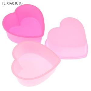 [LIXIAOJU] NEW Cute 3 Inch 8cm Heart Mousse Chocolate Soap Mold Silicone Cake Molds Cake Decorations Bakeware Baking Pan