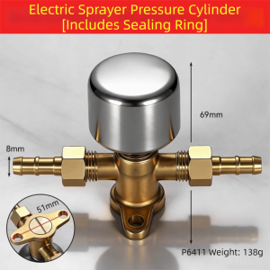 MODERNLUX Removable Sprayer Pressure Cylinder Booster Pressure Full Copper Electric Sprayer Air Tank Copper Cylinder Heavy Duty Removable Sprayer Cylinder Garden Spraying