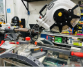 Sliding compound miter saw. 