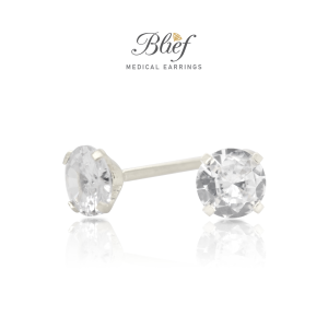 Blief QPP Fashion Earrings Subang Telinga Medical Earrings Crystal Anti Allergic Stainless Steel or America Gold RCZCR