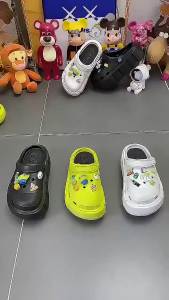 [Free Shipping] Basguang DIY perforated shoes thick-soled flat summer slippers outdoor closed-toe sandals for girls