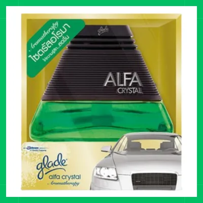 Glade Alfa Crystal เกลด อัลฟ่า คริสตัล น้ําหอมปรับอากาศในรถยนต์ 90 ml. รหัสสินค้าli2046pf