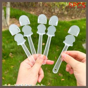 [Carmelun] 5 cái trong suốt Mini Fan xử lý xách tay nhỏ nhựa Fan xử lý thay thế DIY fan Phụ kiện