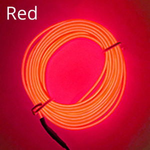 1X 1M/2M/3M/5M Car Interior Atmosphere Red Lamp Welcome Light Door Lights Autos LED Strip Wire Rope Tube Line USB Neon