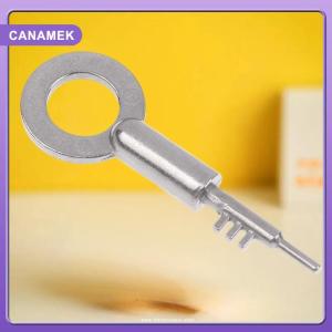 【CANAMEK】 Home Security Replacement Keys Stainless Steel 3-Tooth Lock Key Blank Universal - Bathroom Door Keys