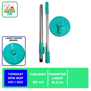 TONGKAT/HANDLE SPIN MOP 001/003-HIJAU (Alat Tongkat Pel Spin Mop / Pel Tongkat Putar Spin Mop Alat Tongkat Pel Spin Mop / Pel Tongkat Putar Spin Mop)