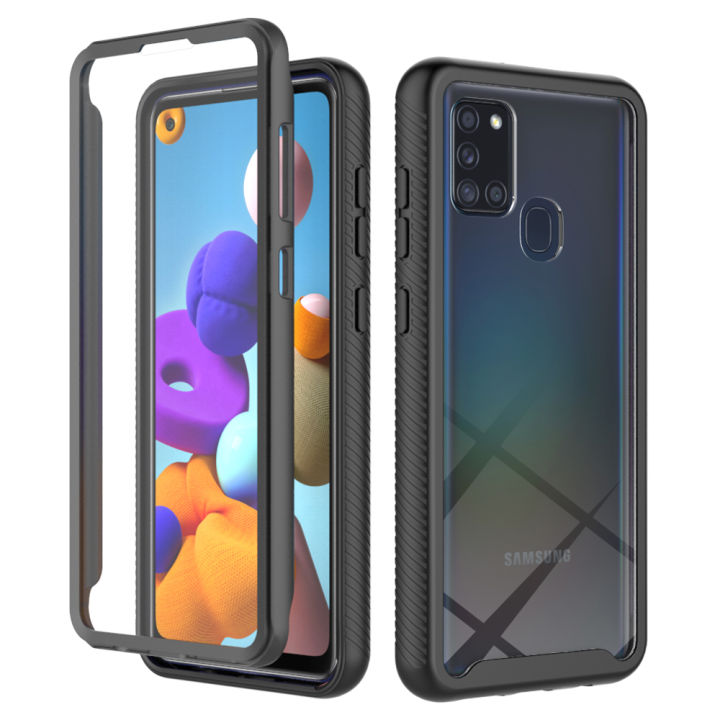 Samsung Galaxy A21s Case, RUILEAN Built-in Screen Protector