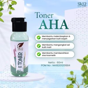 TONER AHA / PEMBERSIH WAJAH / Toner Flek Hitam / Toner Exfoliating SR12 / Toner Kulit Kering