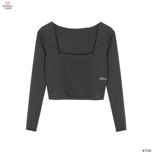 (COD) OH Fashion Fiore Square Long Sleeve Crop Top #1334