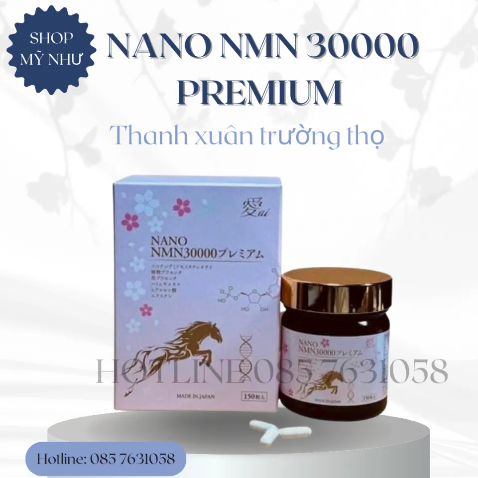 Viên Uống Thanh Xuân Trường Thọ Trẻ Hóa Da Cao Cấp Nhật Bản Chính Hãng - NANO  NMN 30000 PREMIUM | Lazada.vn