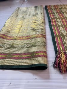 Set Kain songket Motif palembangTurkis selendang dan sarung kain songket best seller kain songket murah