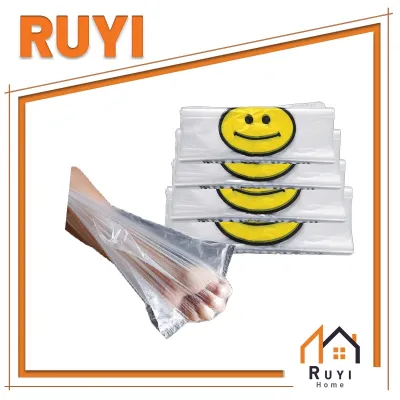 Transparent Smile Thank You Logo Plastic Bag Large Capacity Good Quality Plastic Bag Senyuman Telus Terima Kasih Logo Beg Plastik Kapasiti Besar Beg Plastik Berkualiti Baik 透明微笑谢谢Logo塑料袋大容量优质塑料袋