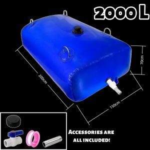 Aqua Flexph Large capacity folding water bag UV resistant anti-aging easy install quick drainage portable flexible water bladder