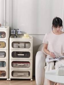 Slim Bathroom Cabinet Storage Toilet Cabinet Shelf   Bedside Table Living Room Snack Locker Multifunctional Storage Bathroom Organizer Bathroom Cabinet Storage