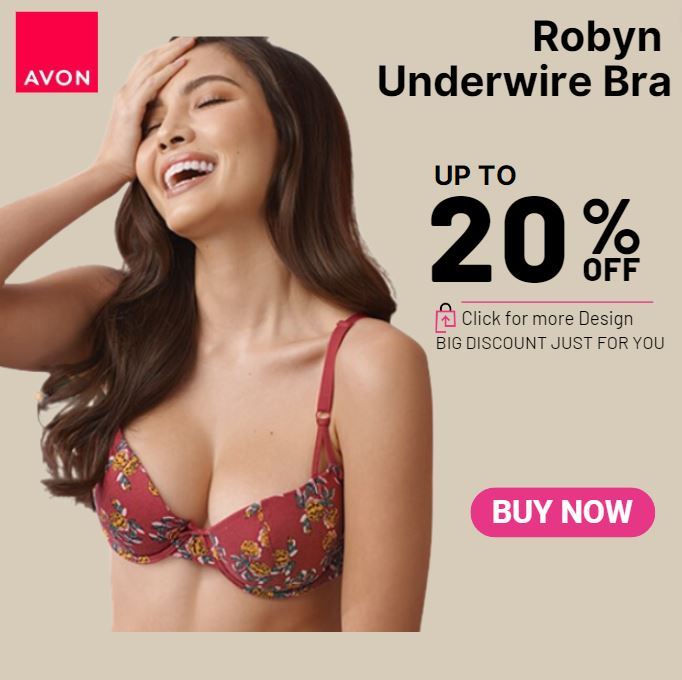Avon Official Store Robyn Underwire Bra Comfortable Underwear Korean Sexy  Fashion Push up Bra fashion shell half thick cup Bras