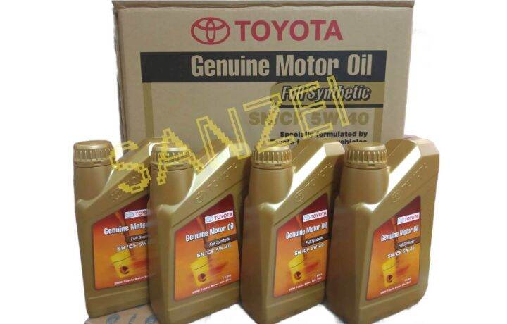 TOYOTA OIL 5W-40 FULLY SYNTHETIC - 4LITERS | Lazada PH