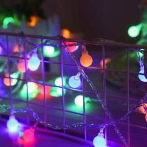 Lampu Raya 10M 80LED Led ball Light Outdoor String Light Fairy Garland Waterproof Lamp for hari raya decoration