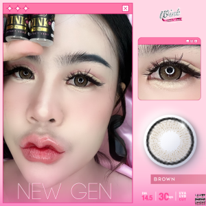 ร้าน DD เลนส์ คอนแทคWink Wow รุ่นNEW GEN /สีเทา /สี น้ำตาล งาน NEWเข้า ไม่มีค่าสายตาแฟชั่น นำเข้าจากเกาหลี มีอย.