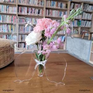[COD] xiangshun Bình hoa Acrylic bướm trong suốt Phụ Kiện Cắm hoa ba chiều bình bướm trang trí nhà