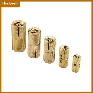 [The Gesh] Copper Brass Furniture Hinges 8-24mm Cylindrical Hidden Cabinet Concealed Invisible Door Hinges For Hardware Gift Box