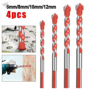Mata Bor Multifungsi 6-12mm Set 4pcs HSS Diamond Beton Drill Bit 001