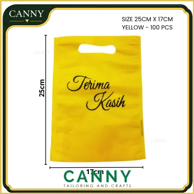 (100pcs) Beg Woven Beg Kain Bajet Murah / Non Woven Bag for Goodies / Doorgift Bag / Bag Kenduri Kahwin