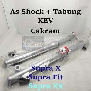 Shock Depan Assy KEV HONDA SUPRA X SUPRA FIT SUPRA XX CAKRAM TROMOL AS SOK SKOK Bagus Presisi Awet As Shock + Tabung (Bisa Cod)