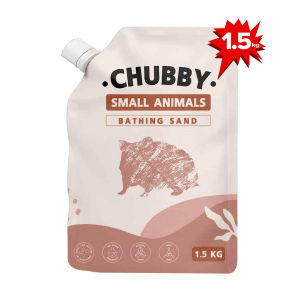 Morio ทรายอาบน้ำแฮมเตอร์ Chubby 1.5 kg ทรายอาบน้ำ ทรายห้องน้ำ ทรายรองกรงหนู ทรายทำความสะอาด หนูแฮมเตอร์ แกสบี้ กระต่าย hamster bath sand