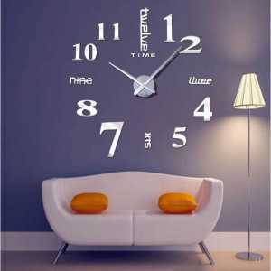 Jam Dinding Besar Giant Wall Clock DIY 100cm Mesin Quartz Silent Tanpa Suara Dekorasi Ruang Tamu Mewah DIY-101