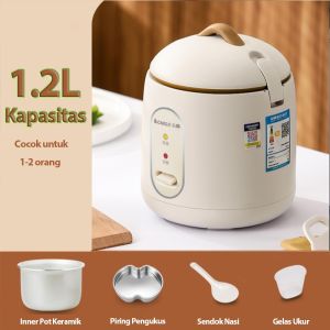 Magicom Rice Cooker Mini 1.2 L Rice Cooker magic com Portable/Travel version/ student version/1.2L green/whtie   rice cooker Smart Rice Cooker Mini 1200ML   Penanak Nasi   penanak nasi 200watt Pemasak Nasi Hadiah untuk waktu terbatas
