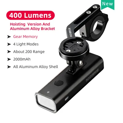 ROCKBROS New Bike Light Multimode Hoisting Cycling Light IPX6 Rainproof Type-c Rechargeable LED 3000mAh High-capacity Intelligent Temperature Control MTB Road Bike Front Lamp Headlight Aluminum Ultralight Flashlight Bicycle Light