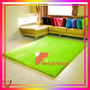 Karpet bulu Rasfur Anti Slip Uk Panjang 1.5 meter Lebar 1 meter Tebal 25cm. LP