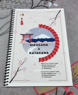 Hiragana and Katakana Practice sheets (A - RYO) - A5 size | Coilbind