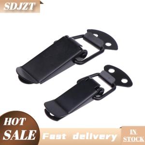 SDJZT 2 cái chốt Bắt Vịt-Miệng khóa móc gỗ hộp hasps kẹp sắt mùa xuân bắt Clasp nạp vẽ chuyển đổi kẹp hasps