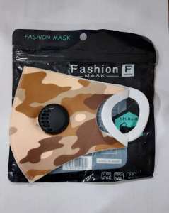 Camouflage Korean fashion breathable valve mask protective mask