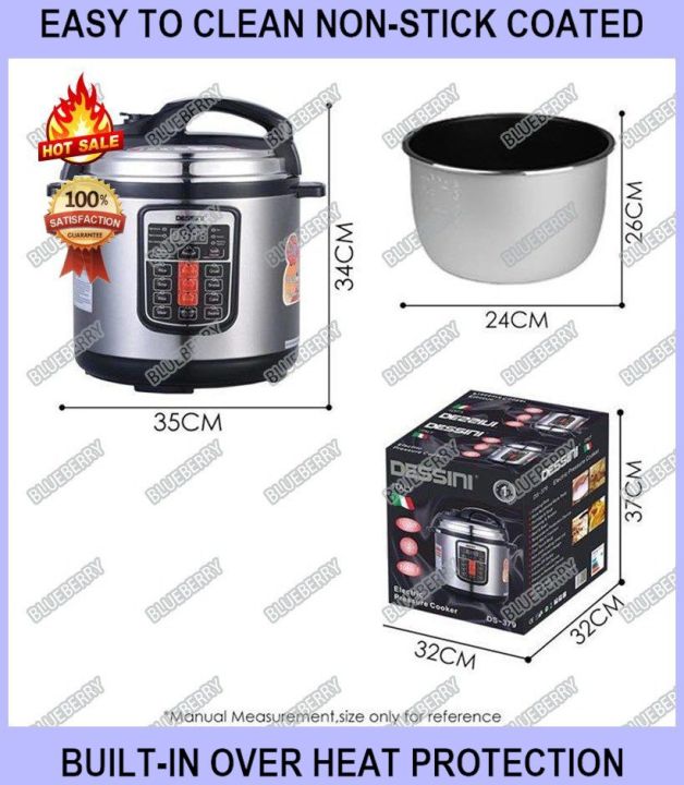 Periuk Tekanan Dessini Aluminium Plug Dessini Pressure Cooker