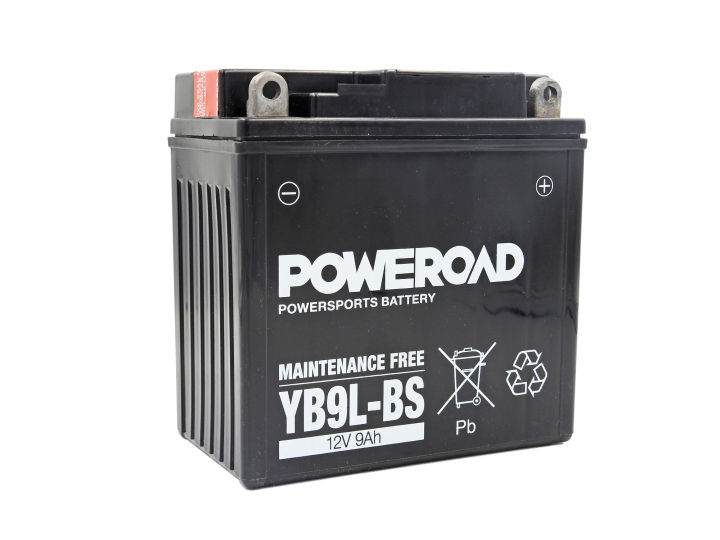 Poweroad YB9L-BS (12N9-3B-BS) Maintenance Free Motorcycle Battery Lazada  PH
