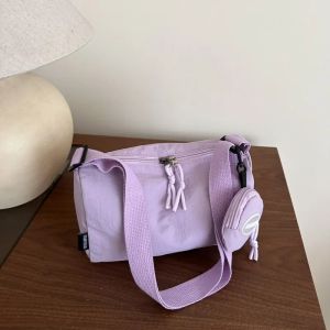 Tas Selempang Wanita Nylon Dompet Mini Japanese Fashion Natural Color Crossbody Bag JCTS273