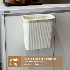 Homenhome treo tường chất thải nhà bếp lưu trữ xô với giỏ đựng giấy dung tích lớn