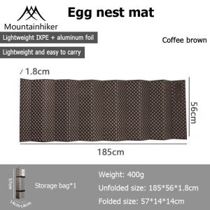 MOUNTAINHIKER Ultralight Folding Foam Sleeping Pad Moistureproof Outdoor Camping Hiking Picnic Mat