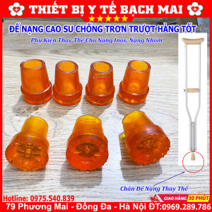 Chân Đế Cao Su Của Nạng Inox Nạng Nhôm - Phụ Kiện Thay Thế Đế Nạng Cao Su Chống Trơn Trượt - 01 Chiếc