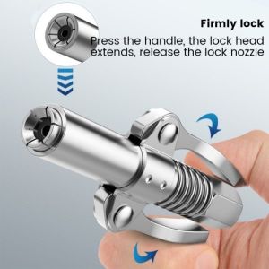 PROMO MURAH Kepala Selang Grease Gun Jepit Penjepit Nepel Stempet Coupler Pompa Gemuk Hi Pressure