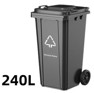 Large outdoor household garbage can with cover outdoor 100/120L garbage trash can big outdoor big size