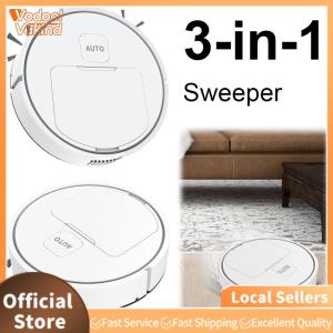 【Vakind】 Wet Mopping Vacuum Cleaner USB Rechargeable 1000Pa Suction Automatic Cleaning Sweeping Machine 75 Min Runtime Robotic Vacuum and Mop Combo Smart Navigation To Avoid Objects for Home Floor Washing