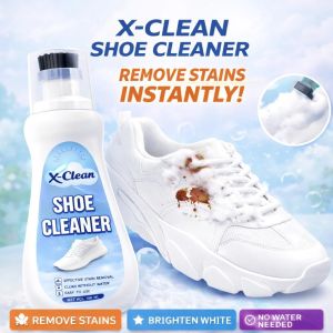 X-Clean White Shoe Cleaner with Brush Head – Sneaker Stain Remover & Shoe Care